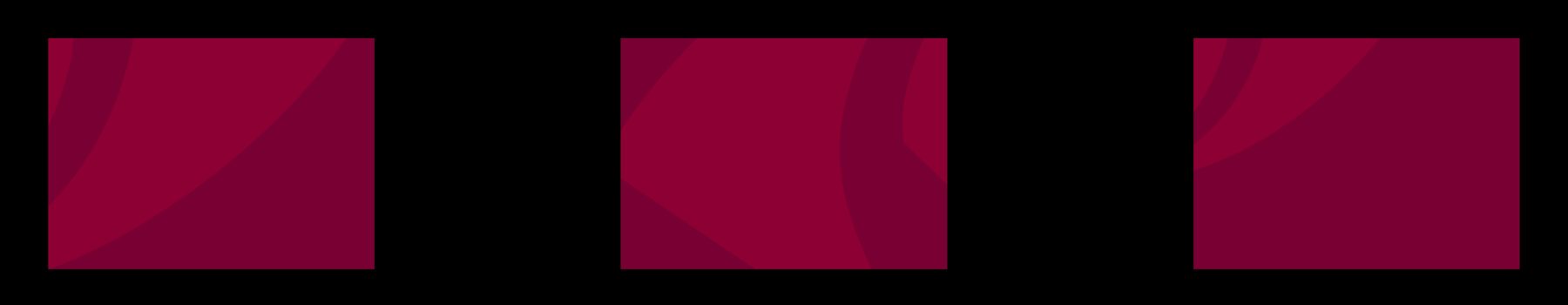 Three examples of the Super Sail: each is a close crop of the sails in burgundy and red tones, filling a landscape rectangle.